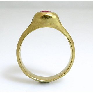                       Ceylonmine Natural Manik Stone Ring 6.25 Ratti Unheated & Lab Certified Stone Ruby ( Chunni ) For Astrological Purpose                                              