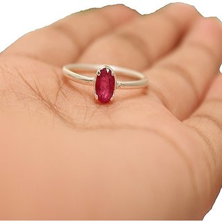                      Ceylonmine Original Stone Ruby Ring Unheated & Untreated Gemstone 7.00 Ratti Manik ( Chuni ) Stone Ring For Astrological Purpose                                              