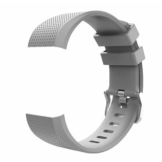 House Of Quirk Replacement Bands Compatible For Fitbit Charge 2, Classic & Special Edition Adjustable Sport Wristbands(Watch Not Included) (Grey)