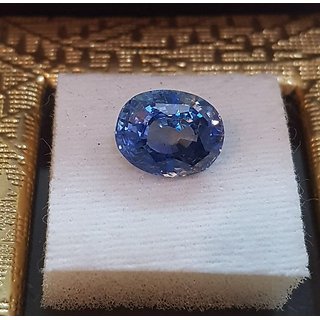                       Neelam Stone 5.25 Natural Blue Sapphire Precious Astrological Certified Lab Ceylonmine                                              