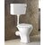 Inart Ceramic Floor Mounted European Water Closet/Western Toilet Commode/Ewc P Trap With Normal Seat Cover- White  Premium Normal Flush Flush Tank Combo