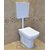 Inart Ceramic Floor Mounted European Water Closet/Western Toilet Commode/Ewc S Trap Concealed With Soft Close Hydraulic Seat Cover- White  Premium Slim Dual Flush Flush Tank Combo