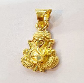 Ganesha Gold Pendant Natural Religious