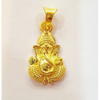                       Ganesha Gold Pendant Natural Religious                                              