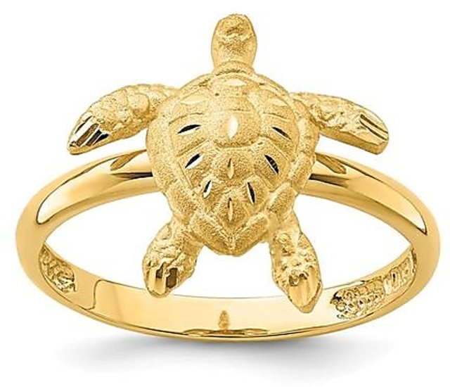 Sea Turtle Ring 18K Gold - LUNAR RAIN
