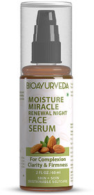 BIOAYURVEDA Moisture Miracle Renewal Night Face Serum 60ml