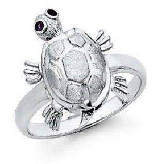                      Ceylonmine Kachua Ring Original Silver Stylish Turtle Ring For Women  Men                                              