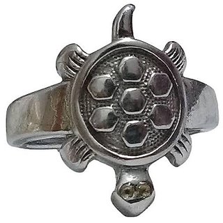                       Ceylonmine Turtle Ring Silver Original  Stylish Kachua Ring For Unisex                                              