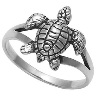                       Ceylonmine Kachua Ring Original 92.5 Silver Turtle Ring For Unisex                                              