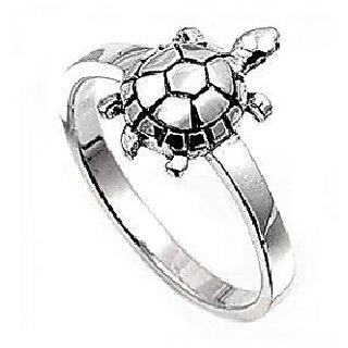                       Ceylonmine Turtle Sterling Silver Ring Stylish Kachua Ring For Unisex                                              