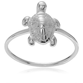                       Ceylonmine Kachua Ring Silver Stylish Turtle Ring For Unisex                                              
