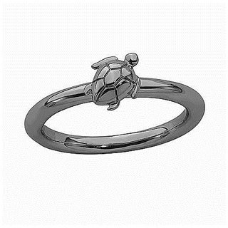                       Ceylonmine Kachua Ring Original White Gold Plated Turtle Ring For Unisex                                              