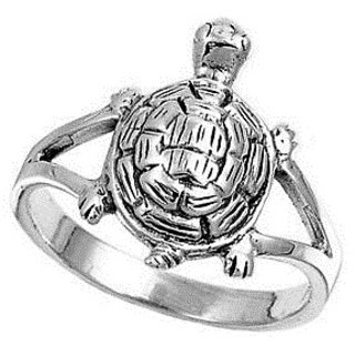                       Ceylonmine Turtle Ring Silver Kachua Ring For Women & Men                                              