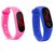 Farp Digital Led Watch Band Type Blue And Pink Colour Combo Watch For Boys And Girls Watch