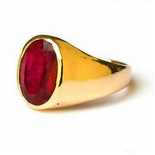 Ceylonmine Natural Ruby Stone Ring 100 Original  Unheated Gemstone Ring 7.50 Ratti For Unisex