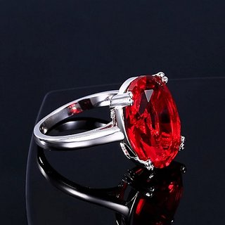                       Ceylonmine Natural Manik Stone 7.25 Ratti Unheated & Untreated Ruby Stone For Unisex                                              