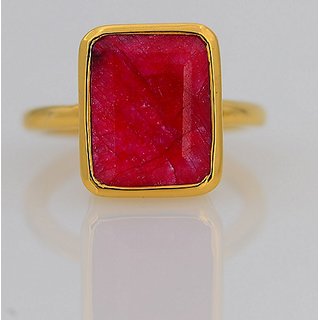                       Ceylonmine Natural Ruby Ring Original & Unheated Gemstone Manik Ring 7.25 Ratti For Astrological Purpose                                              