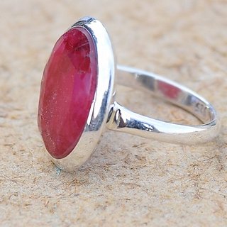                       Ceylonmine Red Ruby Ring Natural  Unheated Gemstone Manik 7.25 Ratti (Chunni) Ring For Women  Me                                              