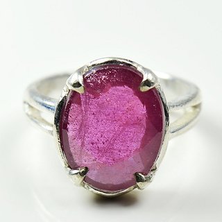                       Ceylonmine 7.25 Ratti Ruby Gemsotne Ring Natural  Original Manik Stone Ring For Astrological Purpose                                              