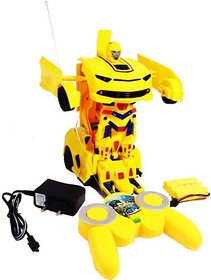 Shribossji Rechargeable Remote Control Transformer Robot Car