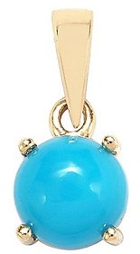 Firoza Pendant Natural 5.75 Ratti Turquoise Stone Astrological Lab Certified - Ceylonmine