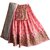 Today Deal Women's Pink Silk Embroidered Semi Stitched Lehenga Choli(Lg120-Nov2019, Free Size)
