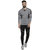 Campus Sutra Solid Men Polo Neck Grey Sports T-Shirt