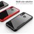 Redmi Note7, Redmi Note7 Pro, Redmi Note7S Transparent Red And Black Mobile Back Cover By Tinsley