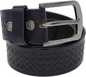 Exotique Men's Black Casual Leather Belt (Bm0090Bk)-S