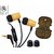 Signature Acoustics Elements C12 Version 2.1 High Fidelity Wooden Earphones With Mic For Android/Ios -With Enhanced Bass