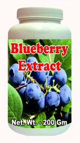 Blueberry Extract Powder - 200 Gm(Buy Any Supplement Get The Same 60Ml Drops Free)