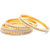Sukkhi Fascinating Gold Plated AD Bangles For Women Pack Of 4