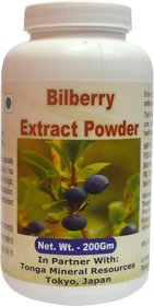 Bilberry Extract Powder - 200 Gm(Buy Any Supplement Get The Same 60Ml Drops Free)