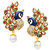 Sukkhi Gleaming Peacock Four Strings Gold Plated Alloy Necklace Set