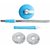 Eastern Club Stainless Steel Magic Spin Mop 2 Section Clip Lock Handle Rod Set With 2 Refill