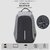 Proera Grey Anti Theft College Bags Backpacks Laptop Bags 14.6 Inch Shoulde 