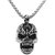 Men Style Biker Vintage Mens Devil Collection Silver Stainless Steel Necklace Pendant