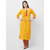 Anvita Women'S Yellow Embroidered Cotton Kurti