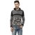 Ample Men Hooded Neck Army Printed Full Sleeve T-Shirts