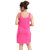 Be You Pink Cotton Hoisery Solid Long Camisole / Suit Slip For Women