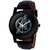 Multi-Color Fancy Leathers Belt Analog Watch Pack Of 2 (Avenger)