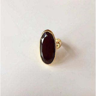                       Gomed Stone Ring 6.25 Carat Natural Hessonite / Garnet Stone Astrological Certified Lab                                              