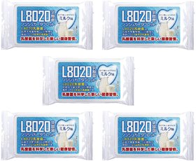 Doshisha L8020 Anti Bacteria Dental Care Tablets, Milk Flavor, Made in Japan, Pack of 5, 9gms Each