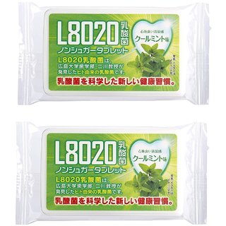 Doshisha L8020 Anti Bacteria Dental Care Tablets, Mint Flavor, Made in Japan, Pack of 2, 9gms Each
