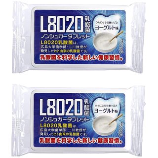 Doshisha L8020 Anti Bacteria Dental Care Tablets, Yogurt Flavor, Made in Japan, Pack of 2, 9gms Each