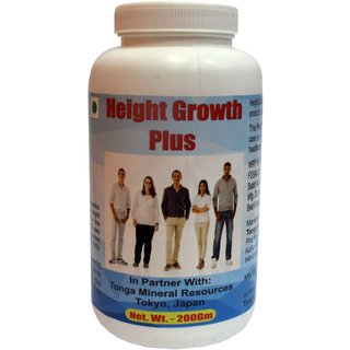                       Height Growth Plus Powder - 200 Gm (Buy Any Supplement Get The Same 60Ml Drops Free)                                              