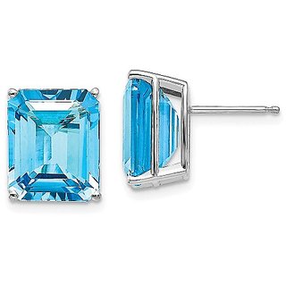 Ceylonmine Natural Blue Topaz Earring Lab Certified & Original Gemstone Stud Earring For Women & Girl Ceylonmine Natural Blue Topaz Earring Lab Certified & Original Gemstone Stud Earring For Women & Girl
