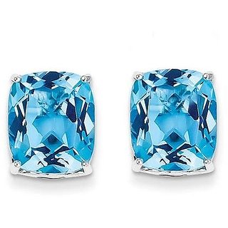 Ceylonmine Natural Blue Topaz Earring Lab Certified & Original Gemstone Stud Earring For Women & Girl Ceylonmine Natural Blue Topaz Earring Lab Certified & Original Gemstone Stud Earring For Women & Girl