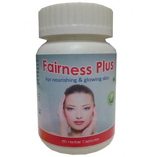                       Fairness Plus Capsule - 60 Capsules (Buy Any Supplement Get 60Ml Drop+Detox Foot Pad+100Gm Chaman Kismis (Raisin) Free)                                              