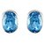 Ceylonmine Blue Topaz Stud Earrings Original  Unheated Gemstone Stud Earrings For Women  Girls